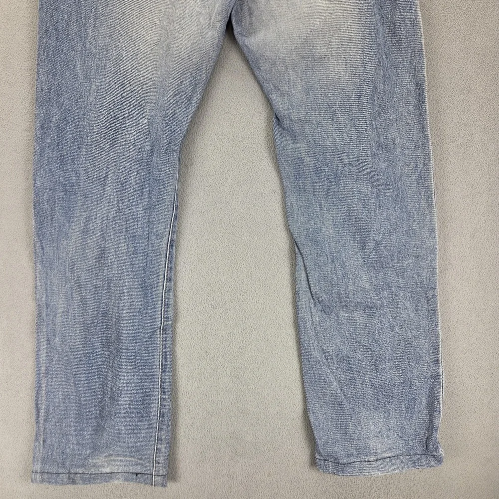 Edwin Jeans Mens 30x33 Blue Selvedge 505XX Regular Straight Light Wash Zip Fly